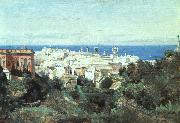  Jean Baptiste Camille  Corot View of Genoa France oil painting reproduction